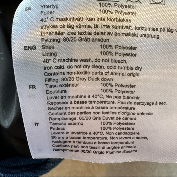 Skhoop Short Down Skirt NWOT Denim/Navy XS - Picture 5 of 9